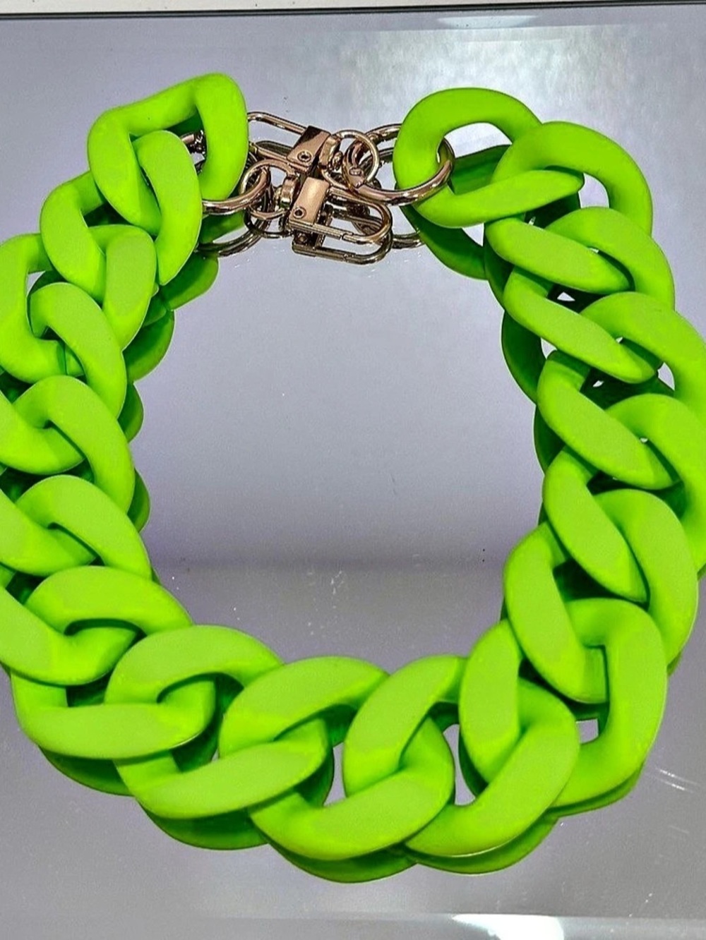 New Acrylic Neon Green 18 inch Bag Chain